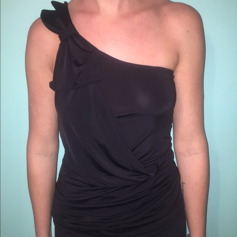 Charlotte Russe black one shoulder blouse